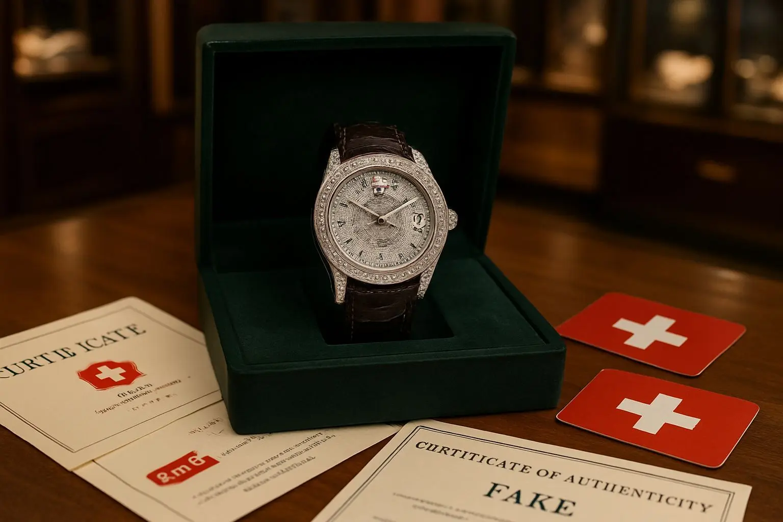 2006년 실제 사건: '엘리자베스' 짝퉁 시계 사기