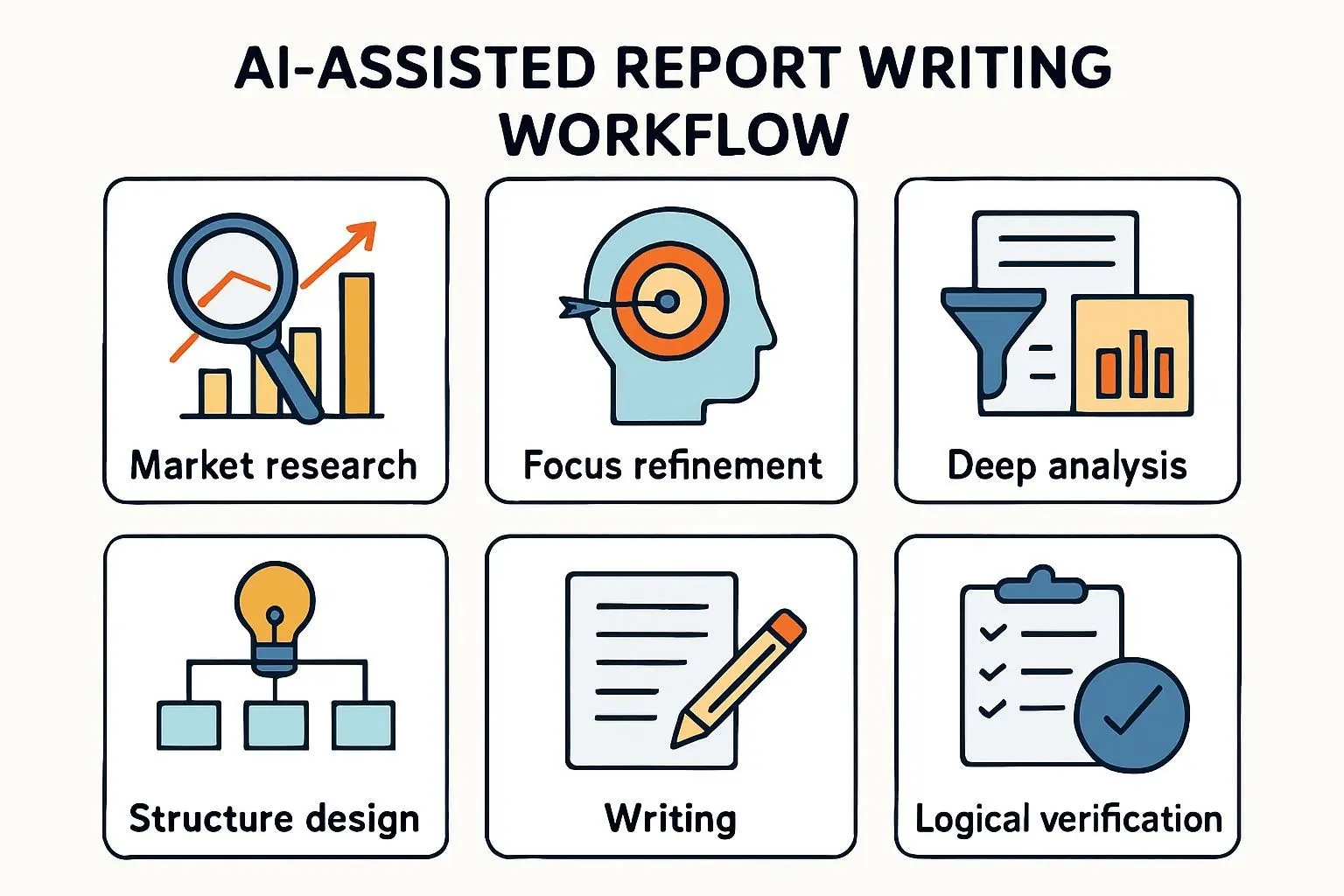 보고서 작성 워크플로우: 단계적 접근의 실제 적용