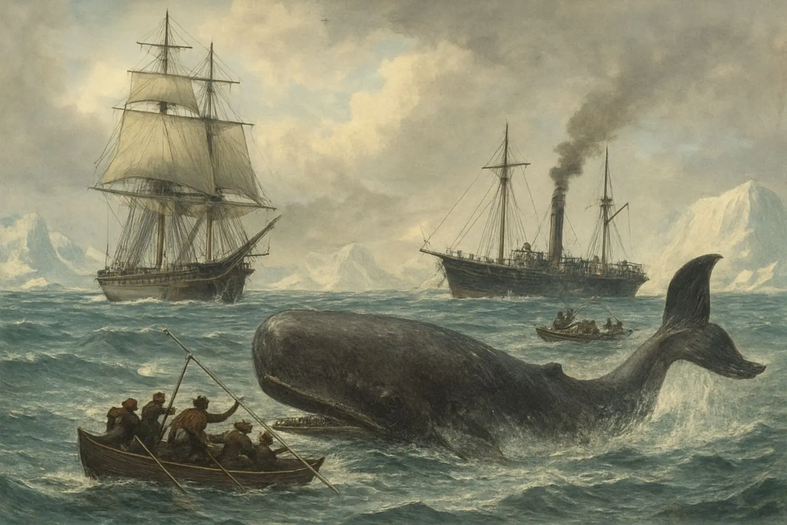 🚢 대고래 시대: 원양 포경과 산업혁명의 결합