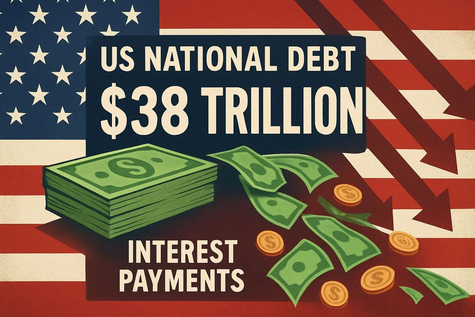 📈 미국 국가부채, 1년 이자만 1조 달러 시대 도래