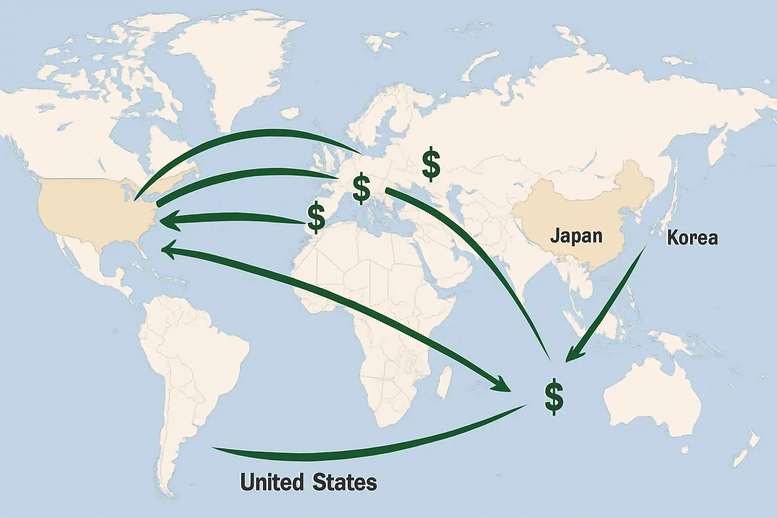 🔍 아이러니한 진실, 미국 압박하는 동맹국들이 최대 채권자