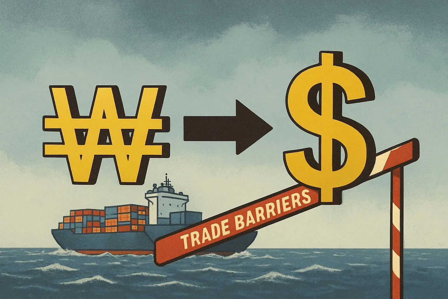 💰 미국 기침에 한국 감기? 고환율과 수출 타격