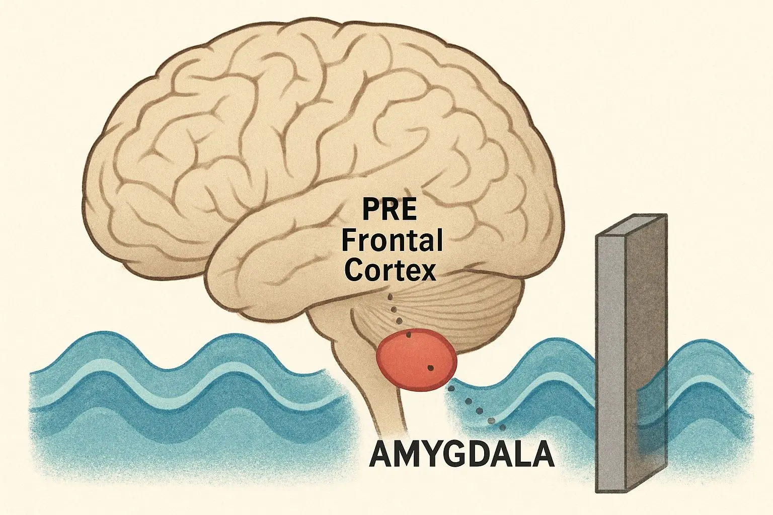 📌 감정의 파도와 뇌의 방파제: 편도체와 전전두엽 피질
