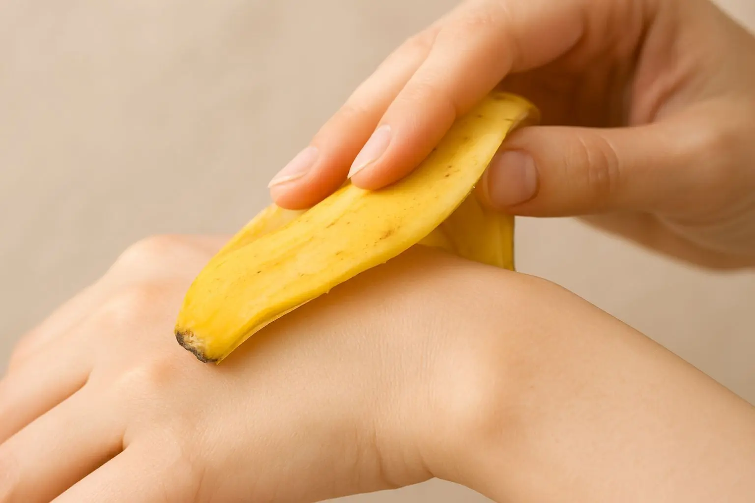 🍌 바나나 껍질 마사지로 자연 필링