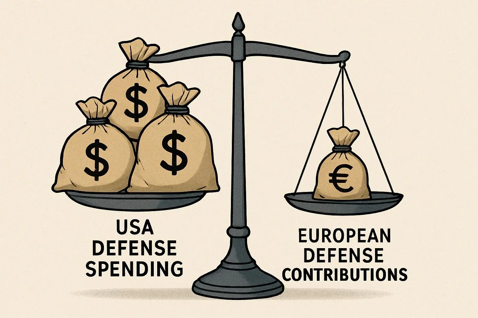 ⚙️ 사라진 거대한 적: 미국의 시각에서 본 유럽의 '착취'