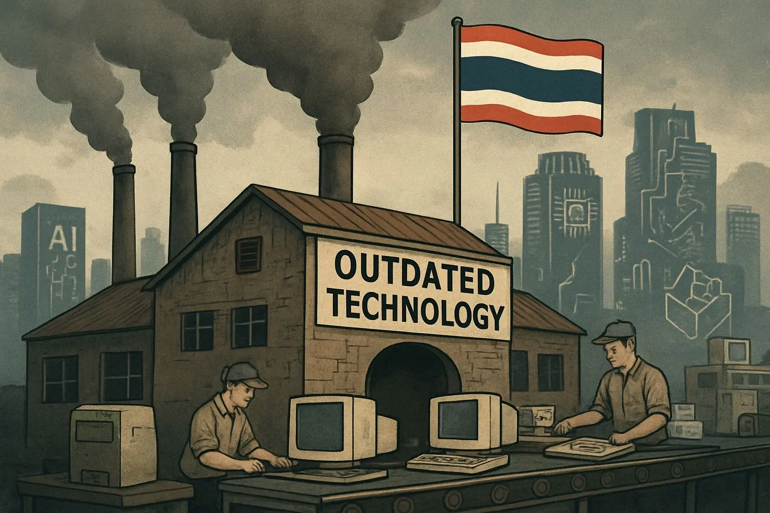 ⚙️ '어중간한 위치'에 갇힌 태국, 성장 엔진마저 멈춰버리다