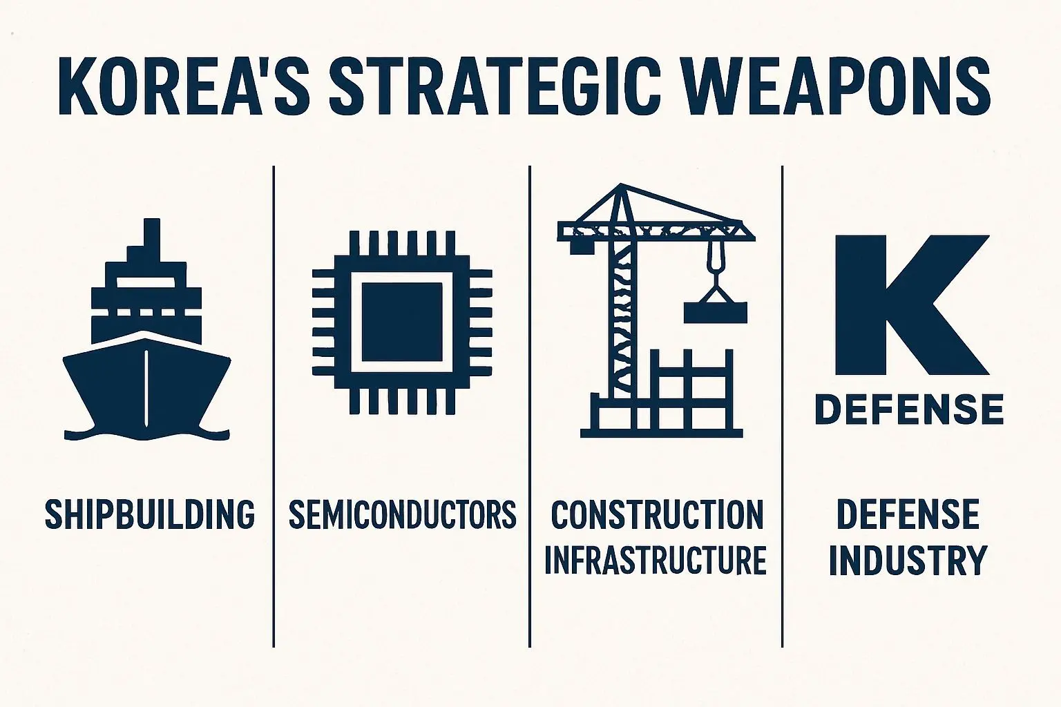✅ 한국의 4대 전략 무기: 조선업에서 K방산까지