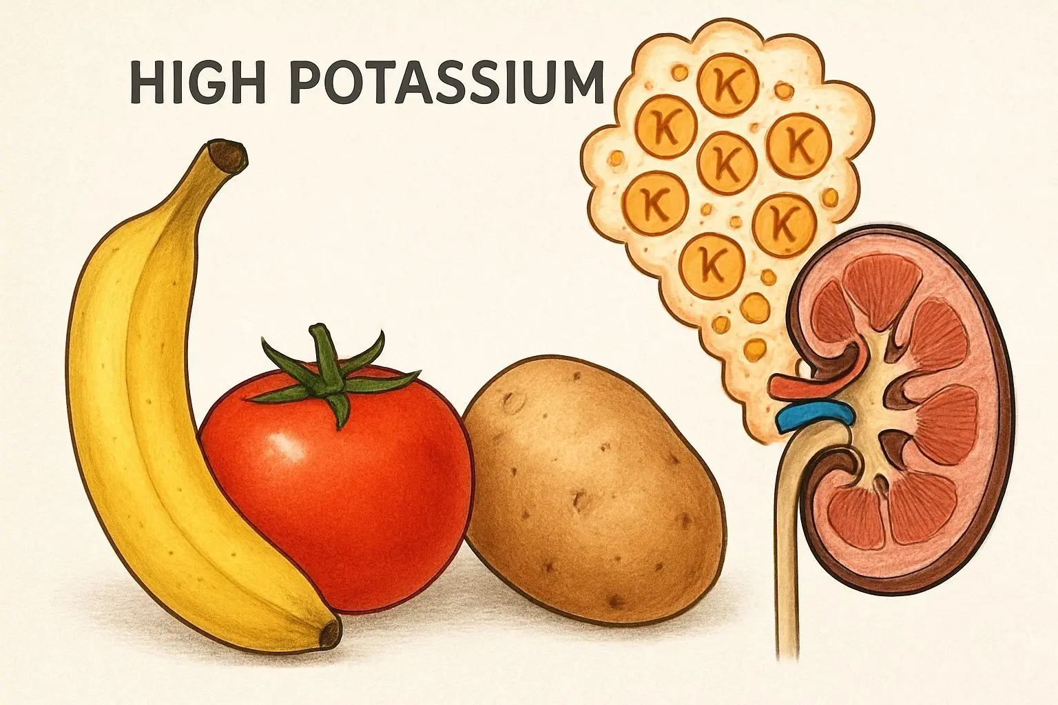 🔍 최악의 조합 2: 감자와 고칼륨 과일