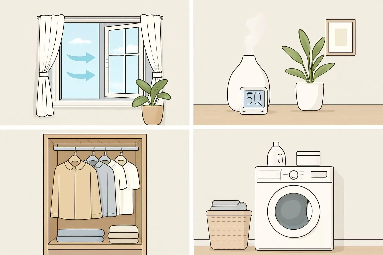 💡 집 냄새 관리를 위한 실용적 팁