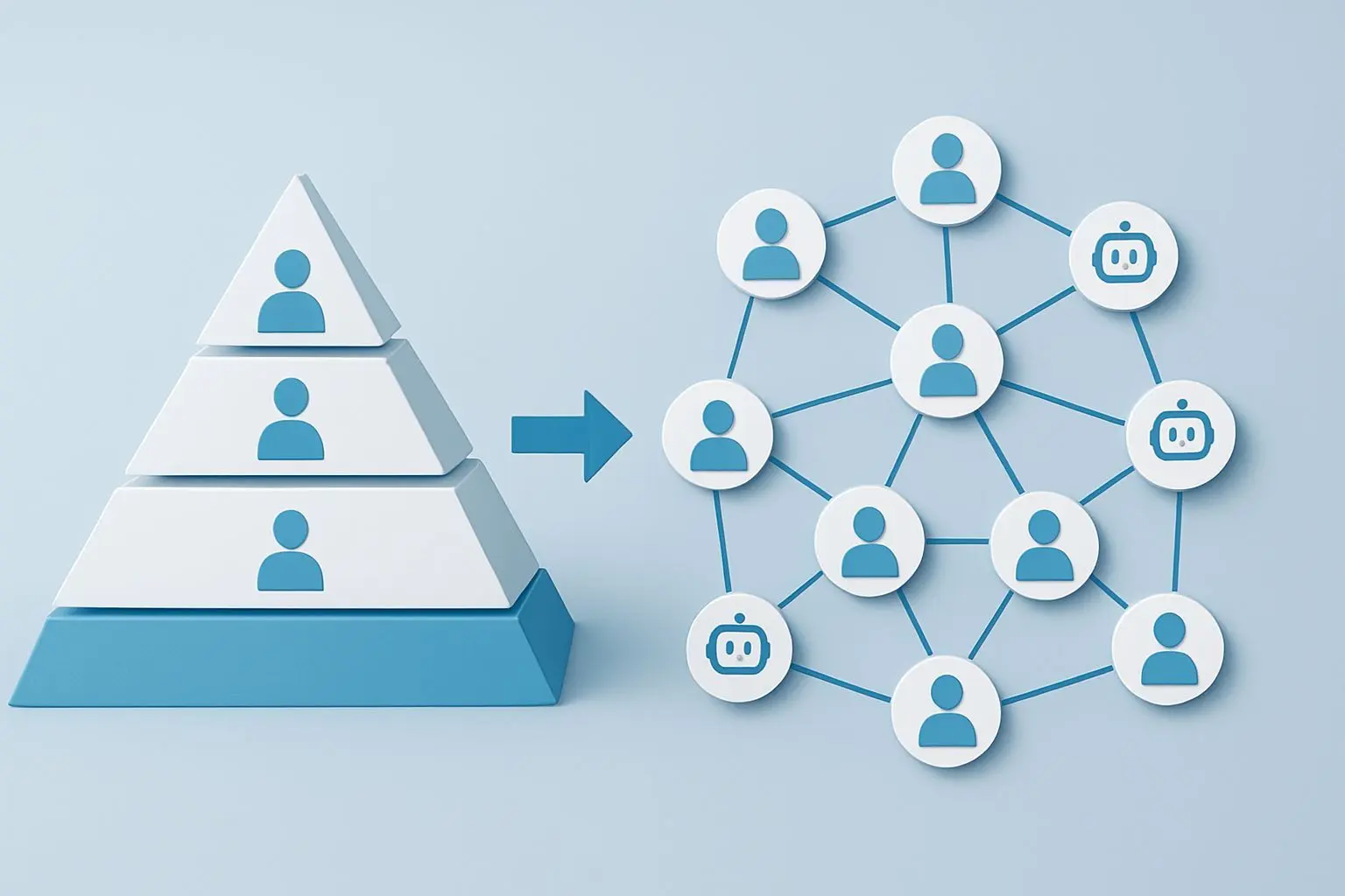 💡 피라미드를 깨는 AI 에이전트의 파괴력