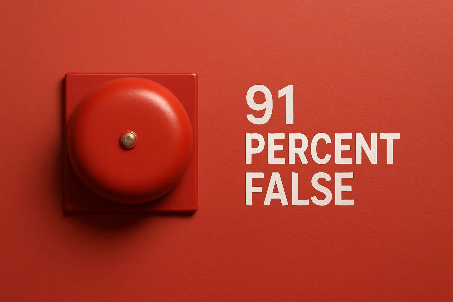 📌 91%의 확률로 틀리는 가짜 경보의 함정