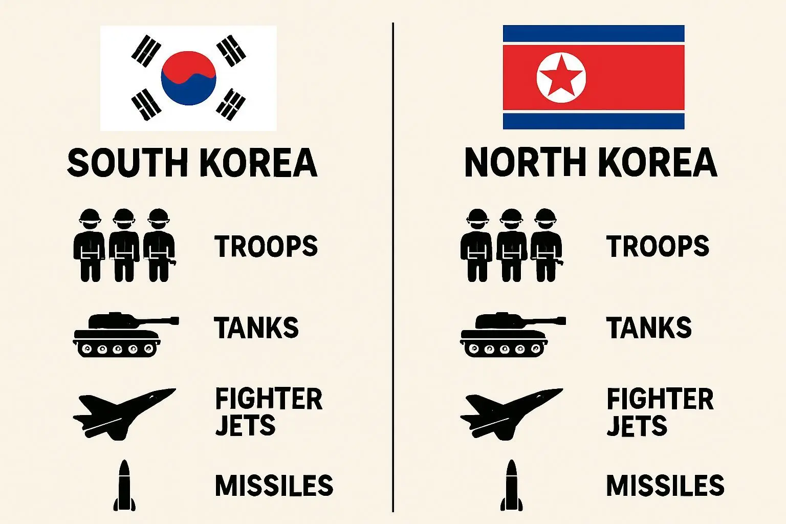 📌 북한 군사력과 한국군의 현실적인 평가
