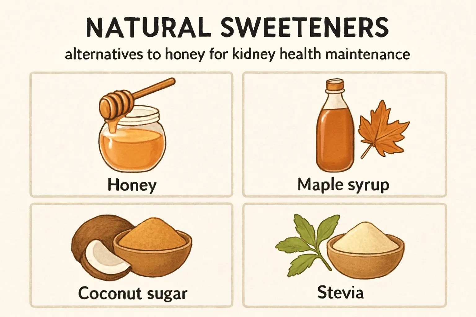 ✨ 대체 감미료 옵션과 건강한 신장 유지법
