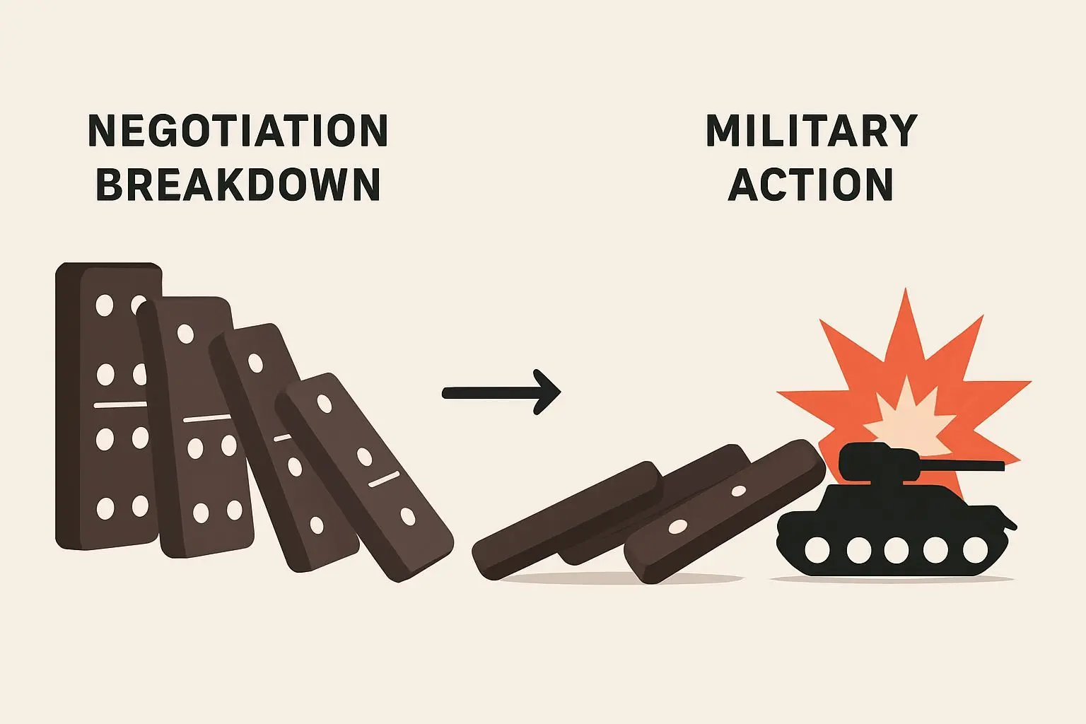 🔍 협상 진행 중 공격과 단계적 명분 설계