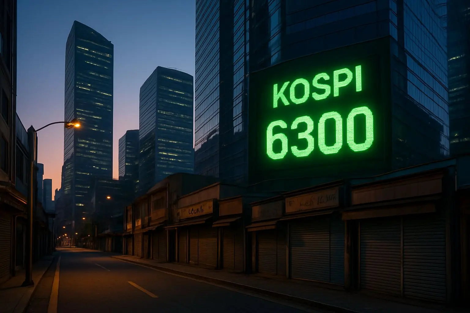 📈 코스피 6300 사상 최고치 달성과 실물 경제의 괴리