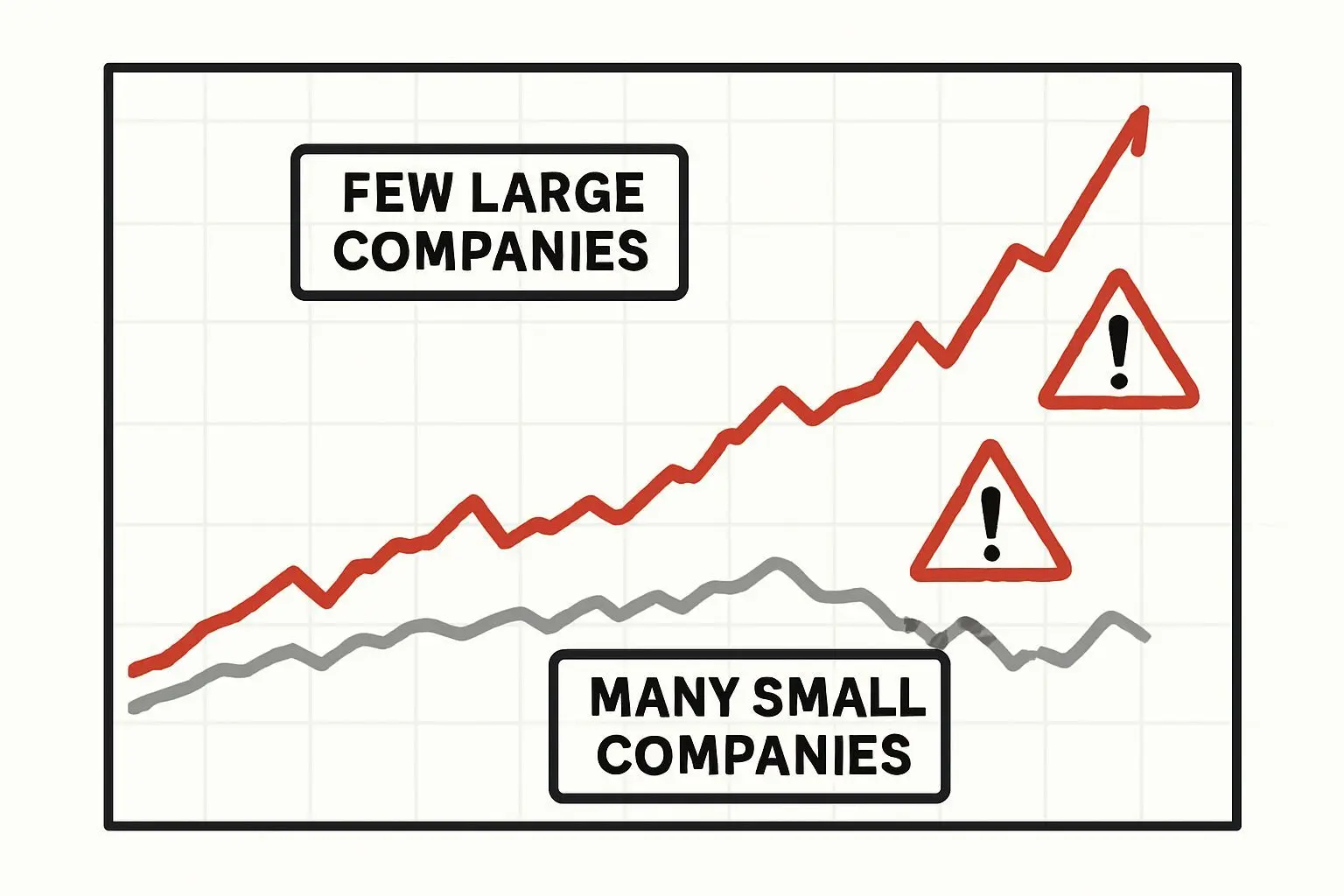 ⚠️ 화려한 축제 뒤의 그림자, 시장 쏠림의 위험