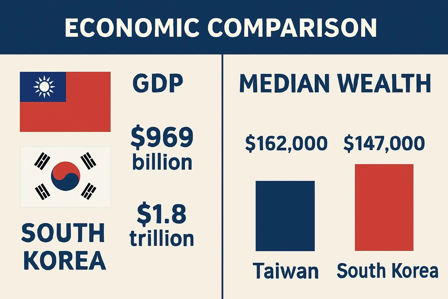 💡 대만 한국 경제 비교, 놀라운 사실