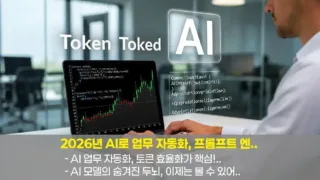 A person using a laptop with various AI interfaces, showing token usage graphs, in a modern office environment. The screen displays code snippets and AI prompts. The atmosphere is focused and innovative.