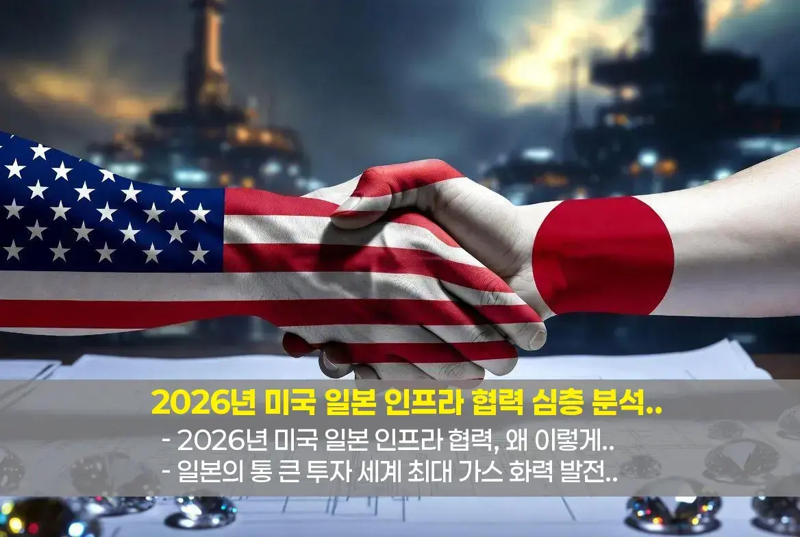 📝 2026년 미국 일본 인프라 협력, 왜 이렇게 뜨거울까요?