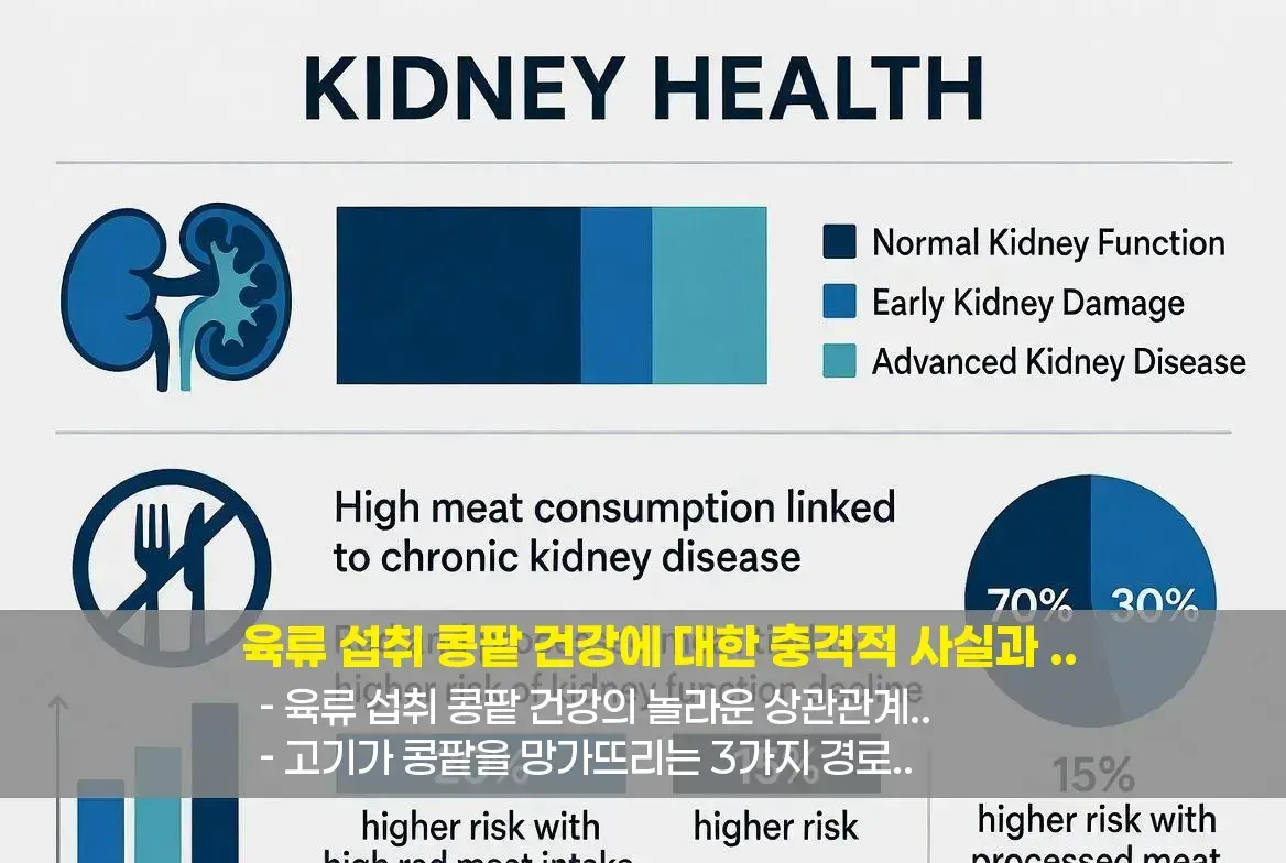 🔍 육류 섭취 콩팥 건강의 놀라운 상관관계