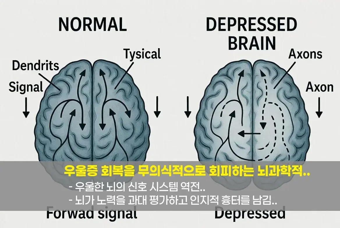 💡 우울한 뇌의 신호 시스템 역전