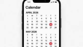 A calendar for April, May, June 2026 with specific dates (13th, 11th, 8th) highlighted, symbolizing direct loan application schedule for small business owners. The calendar is on a mobile phone screen.