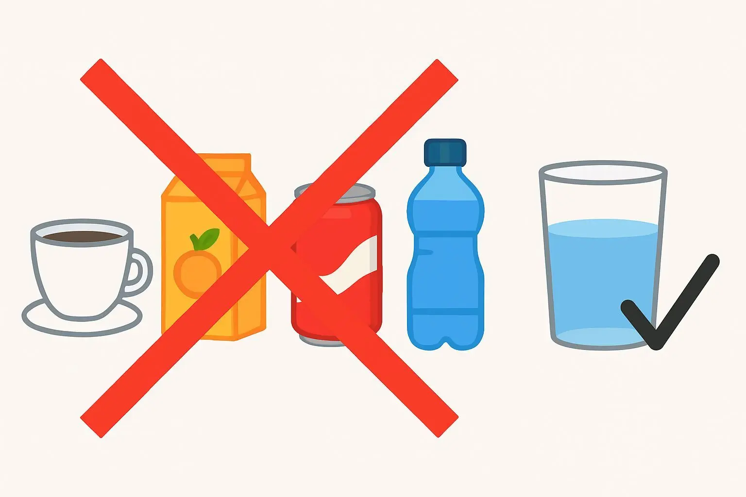 🚫 물 대신 마시면 안 되는 음료 4가지