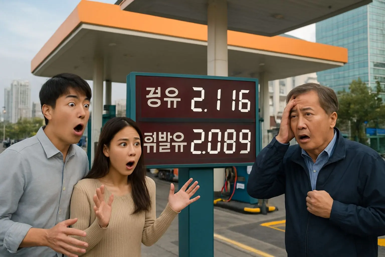 📈 한국 경제에 닥친 경유 가격 역전 현상