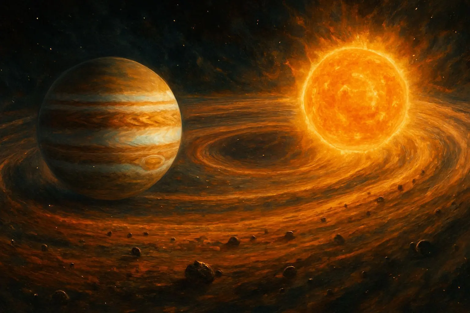 💡 목성과 태양의 경쟁이 지구를 만들다