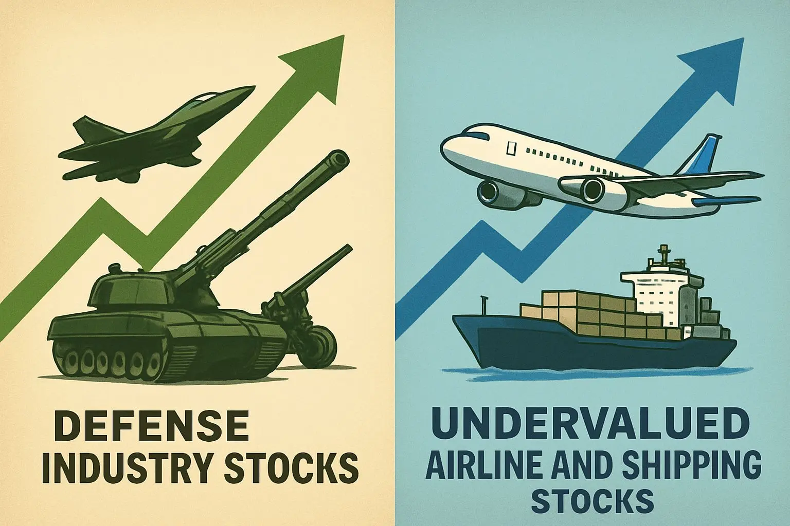 💰 공포 속의 기회: 방산주와 피해 업종 역발상