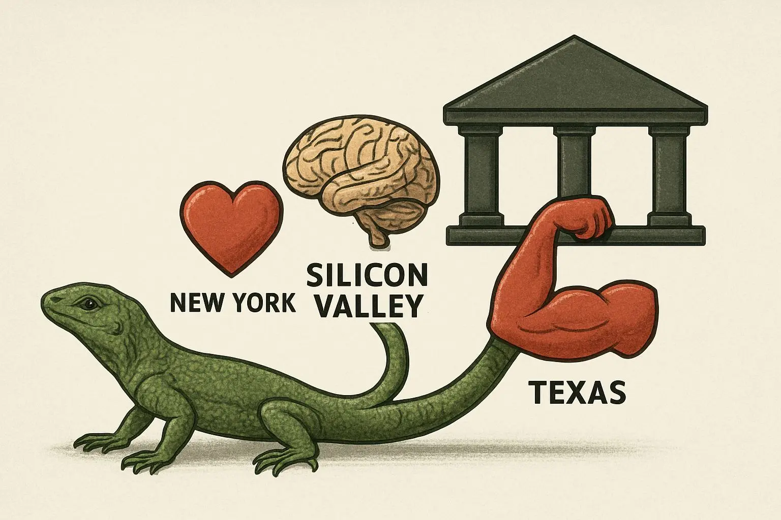 ✨ 도마뱀 꼬리처럼 재생하는 미국 경제의 분산형 엔진 구조