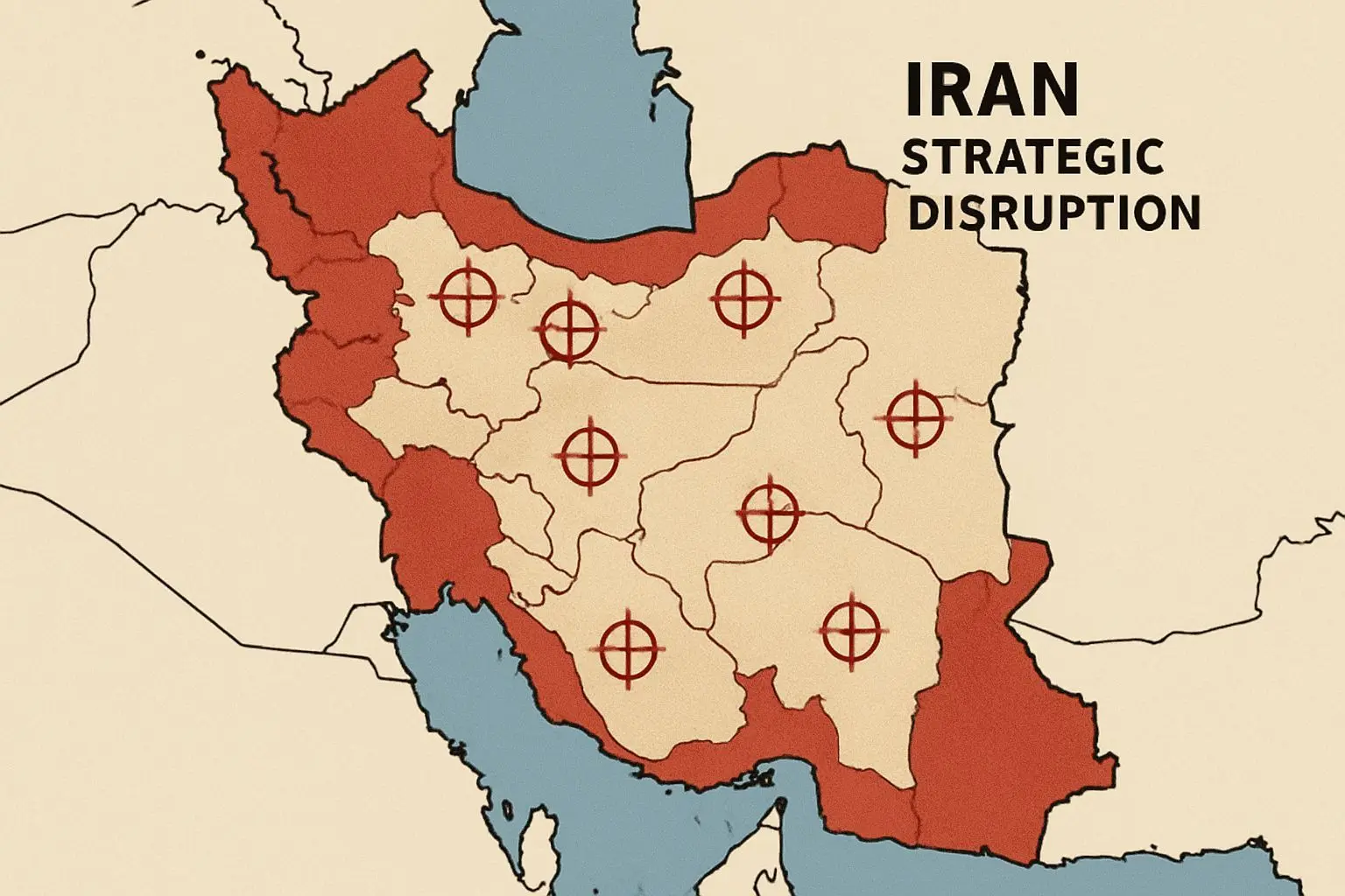 📌 왜 이란의 핵심 통제 기관과 국경 지역이 표적이 되었을까?
