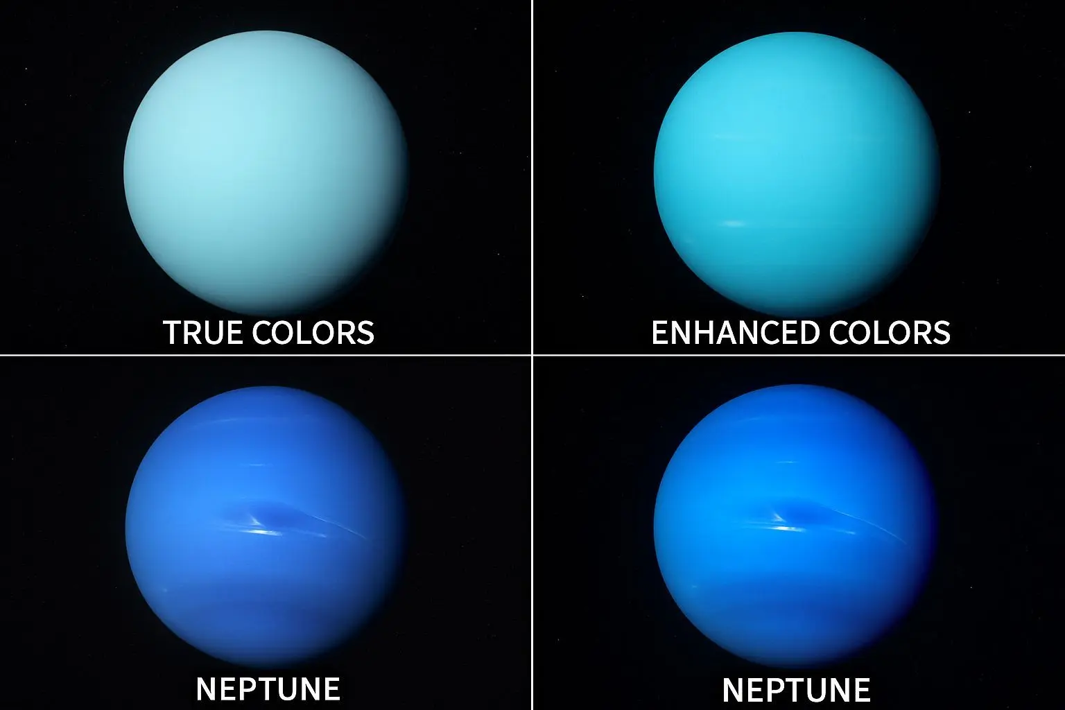 📌 천문학의 색깔 착각: 행성의 진짜 색상