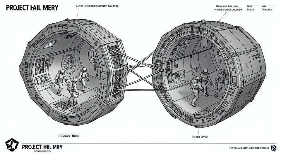 ⚙️ 우주선에 인공 중력을 만드는 과학적 원리