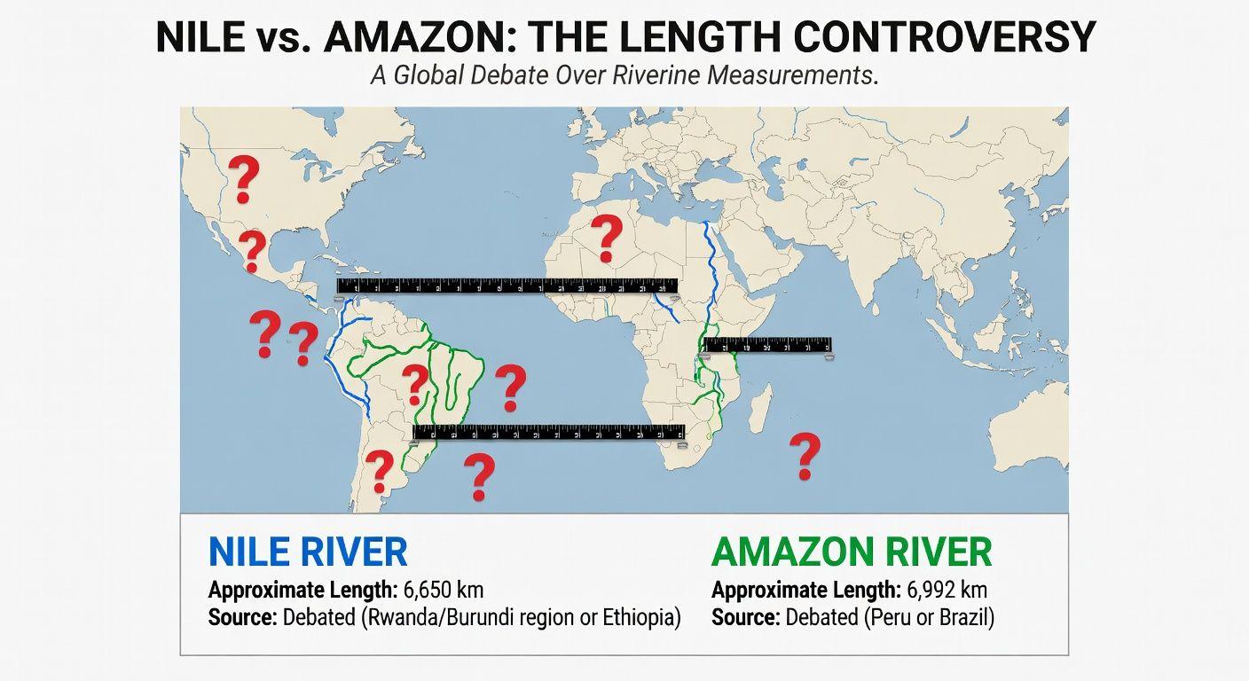 🔍 세계에서 가장 긴 강, 왜 결론이 안 날까?