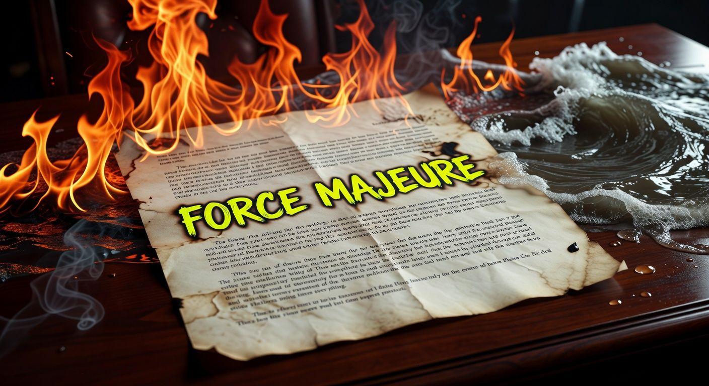 💡 불가항력 선언, 에너지 계약을 뒤흔드는 한 줄