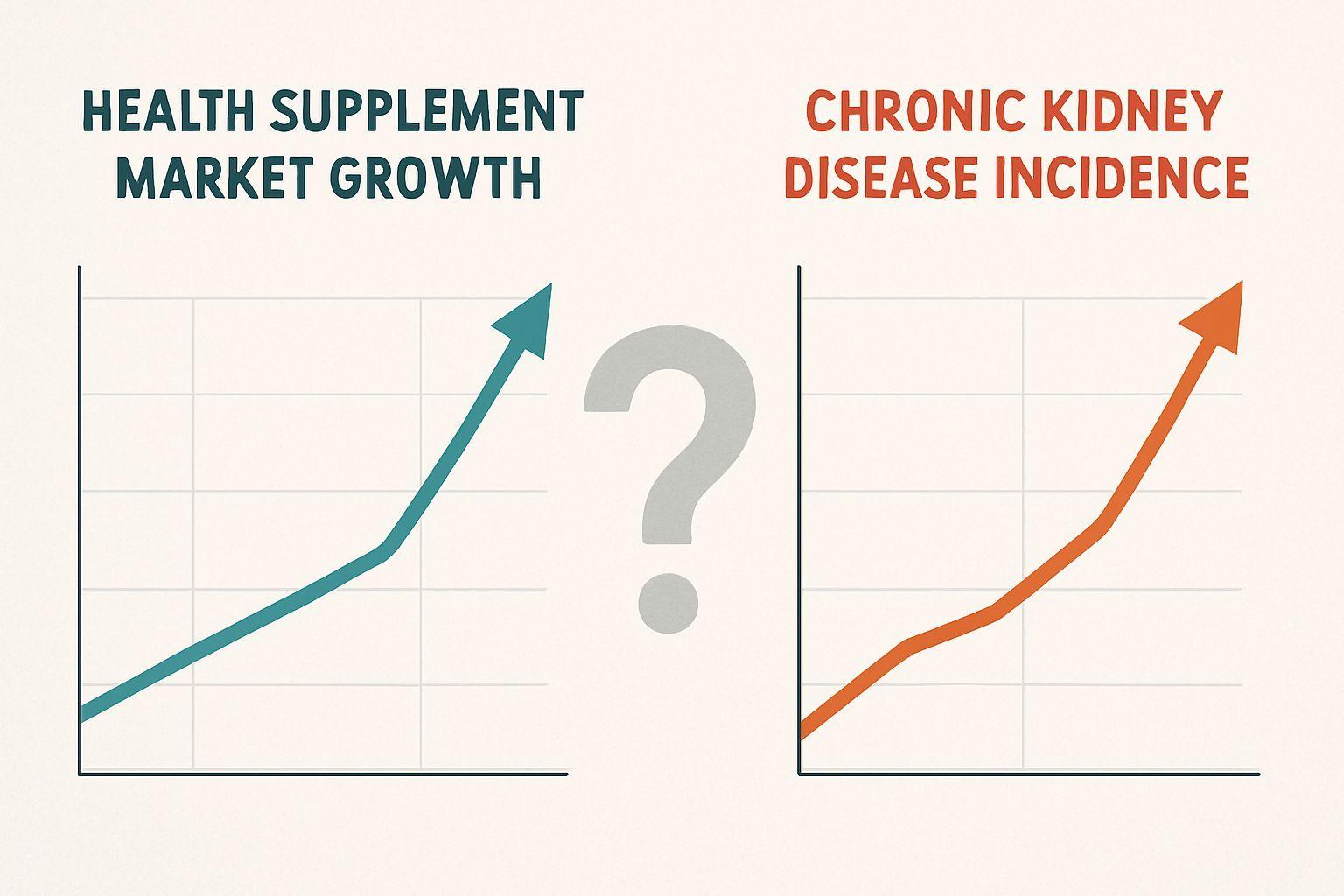 📈 충격적인 통계: 보조식품 시장 성장과 콩팥 질환의 상관관계