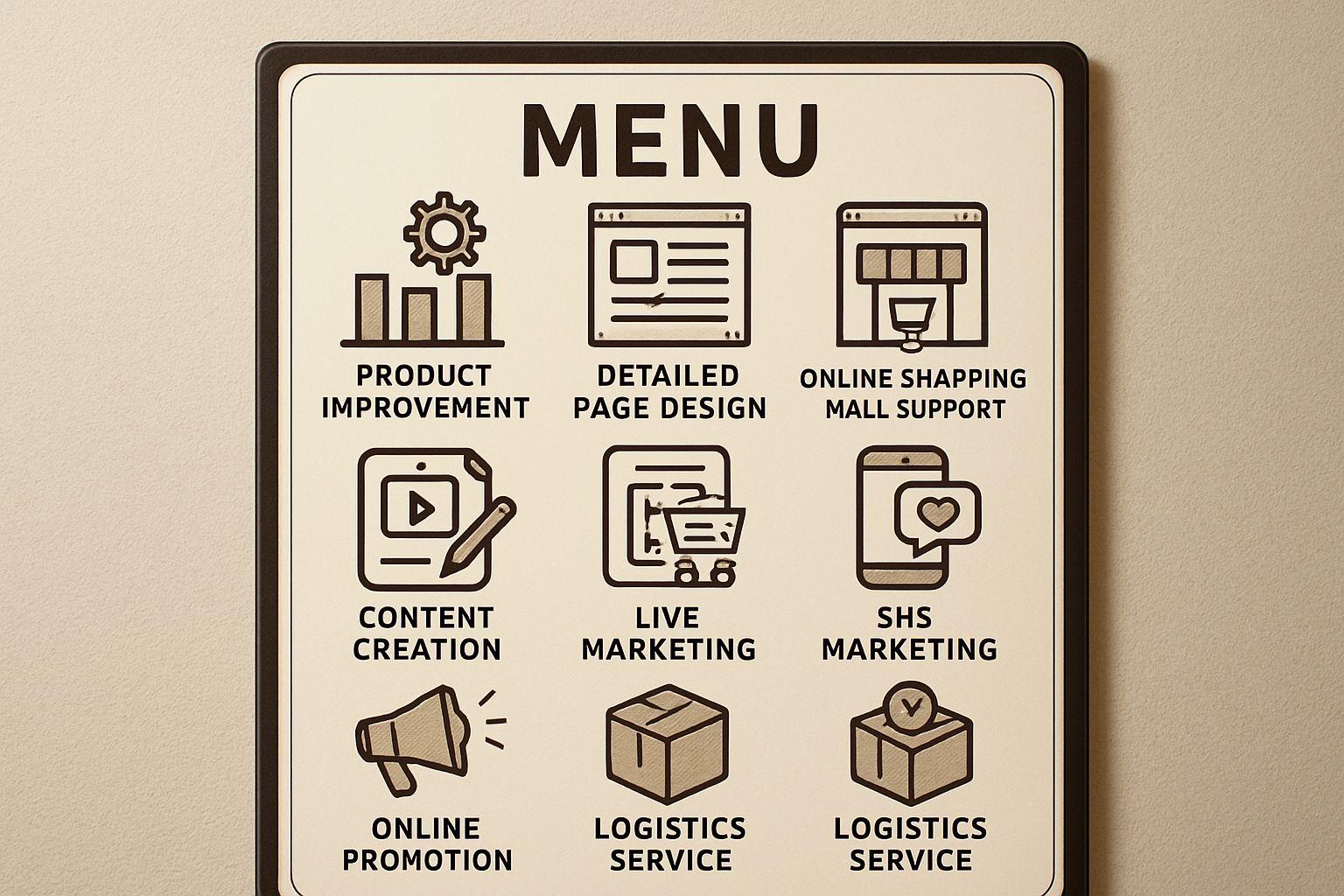 💡 온라인 판매를 위한 8가지 지원 메뉴