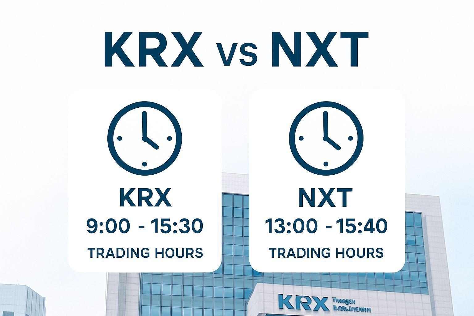 📈 한국 주식 시장 이해하기: KRX vs NXT 거래 시간