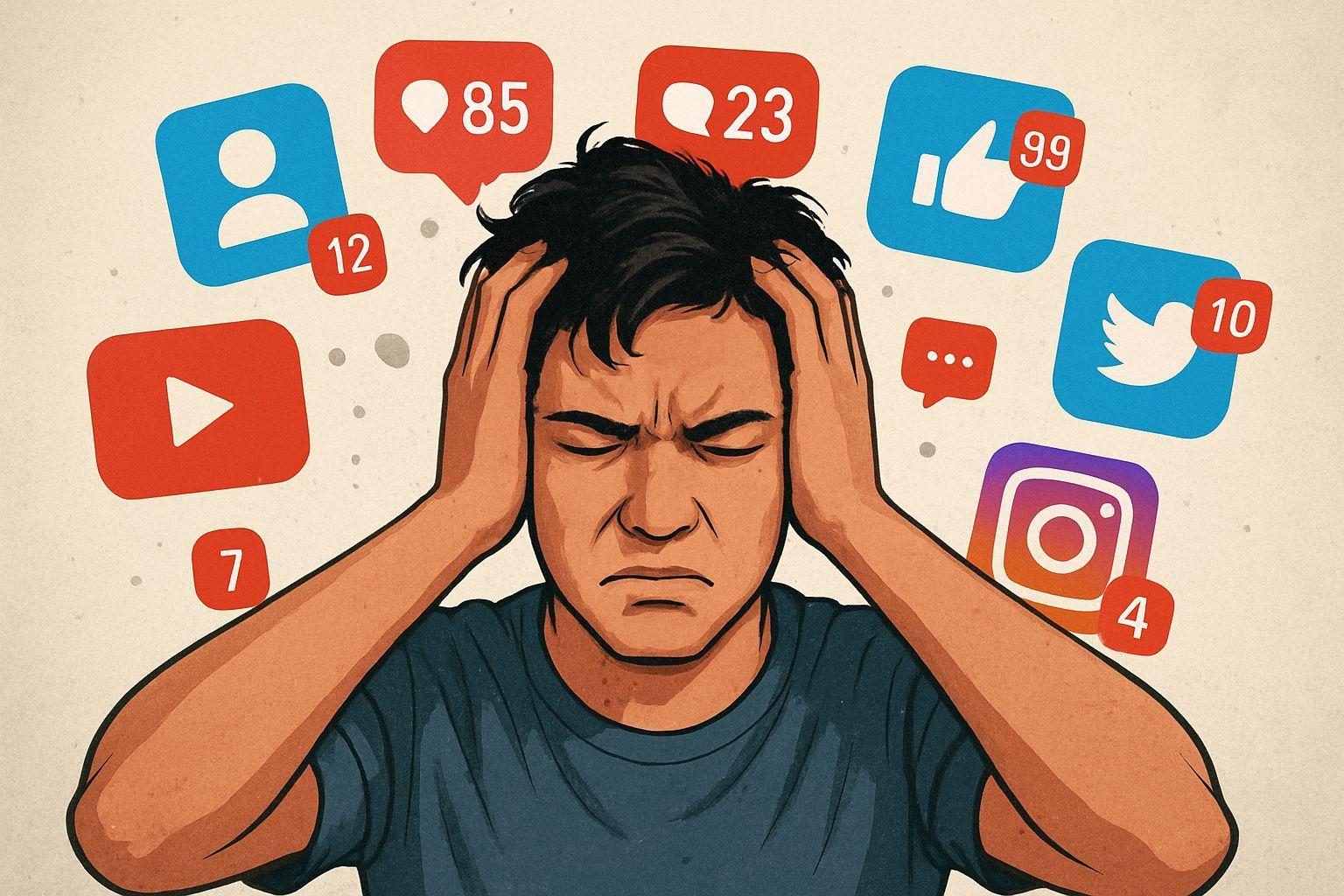 🔍 과도한 자극과 비교, 기술의 그림자