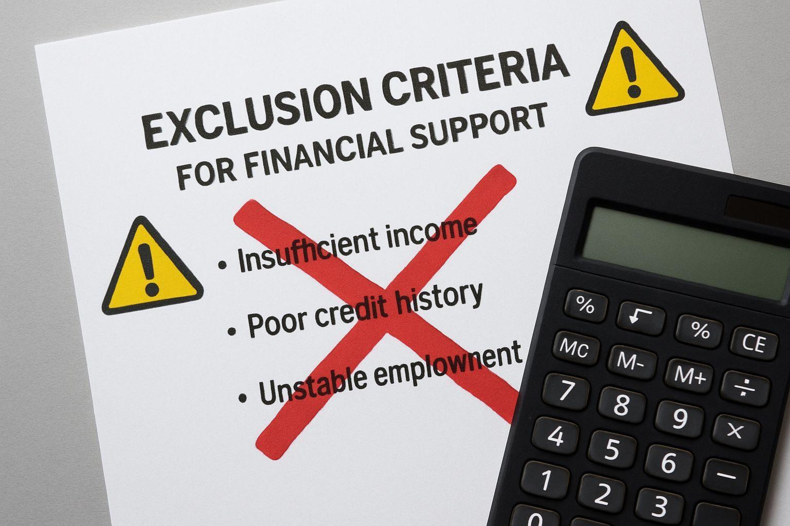 🔍 지원에서 제외되는 중요한 조건들