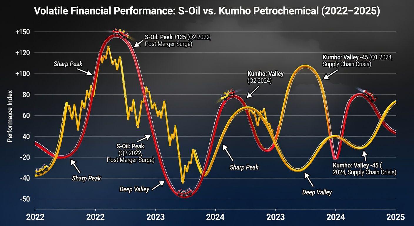 📈 SO1 금호석유화학 재무제표 비교: 롤러코스터 실적의 2022년~2025년