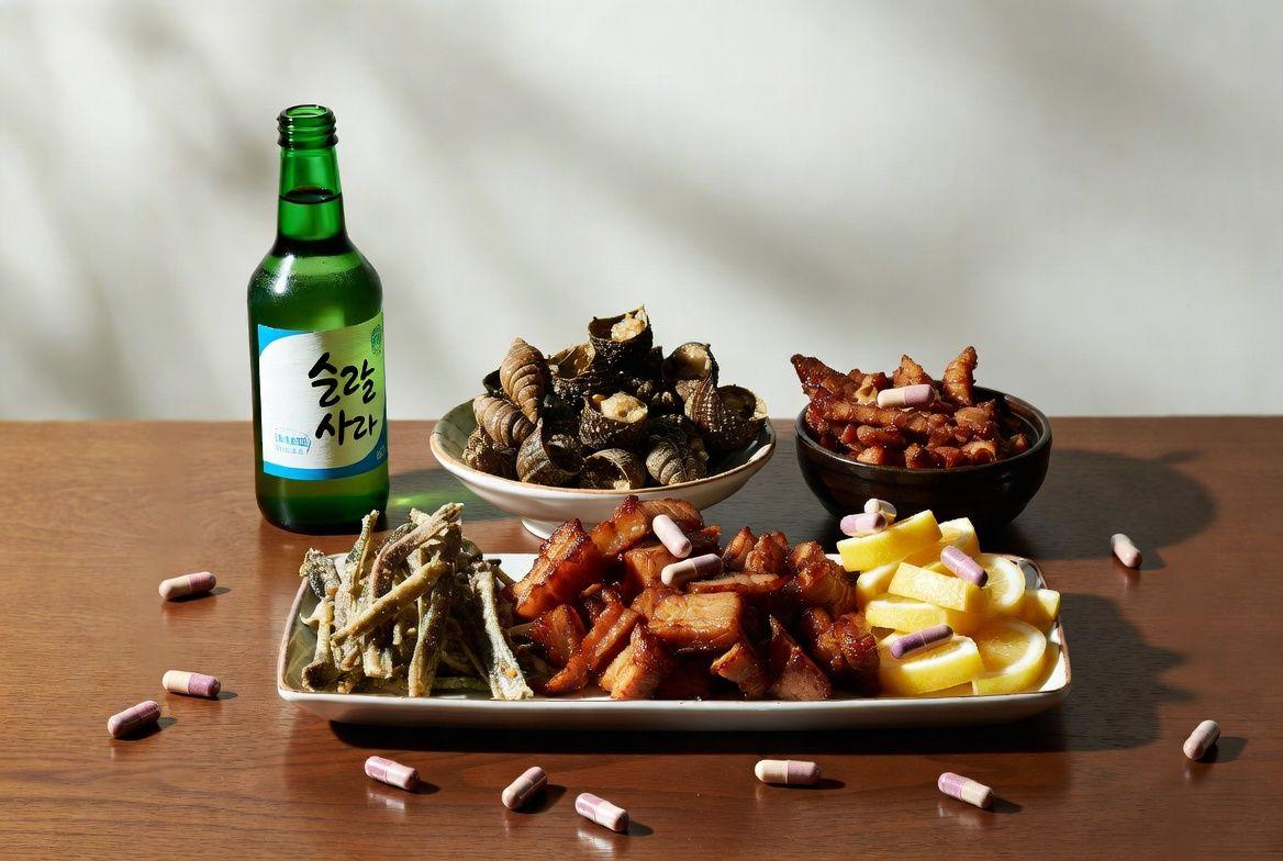 ⚠️ 소주와 함께 먹는 안주와 약, 콩팥에 더 위험한 이유