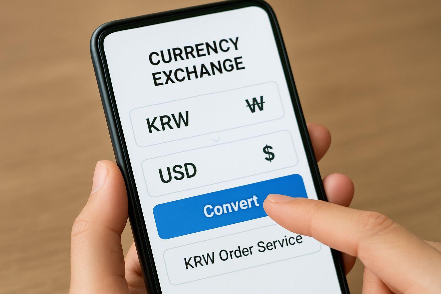 💡 간편하게 외화 환전하고 원화로 주문하기