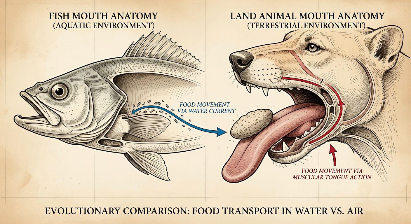 🔍 혀의 진화: 물고기와 육상 동물의 결정적 차이