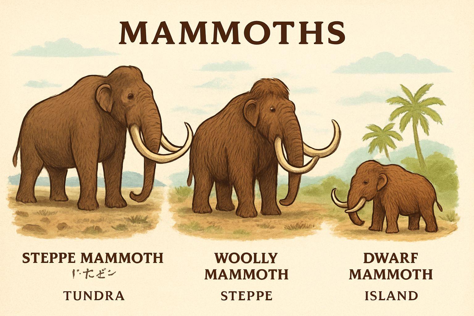 💡 메머드는 어디에서 왔을까? 그들의 다양한 종류와 특징