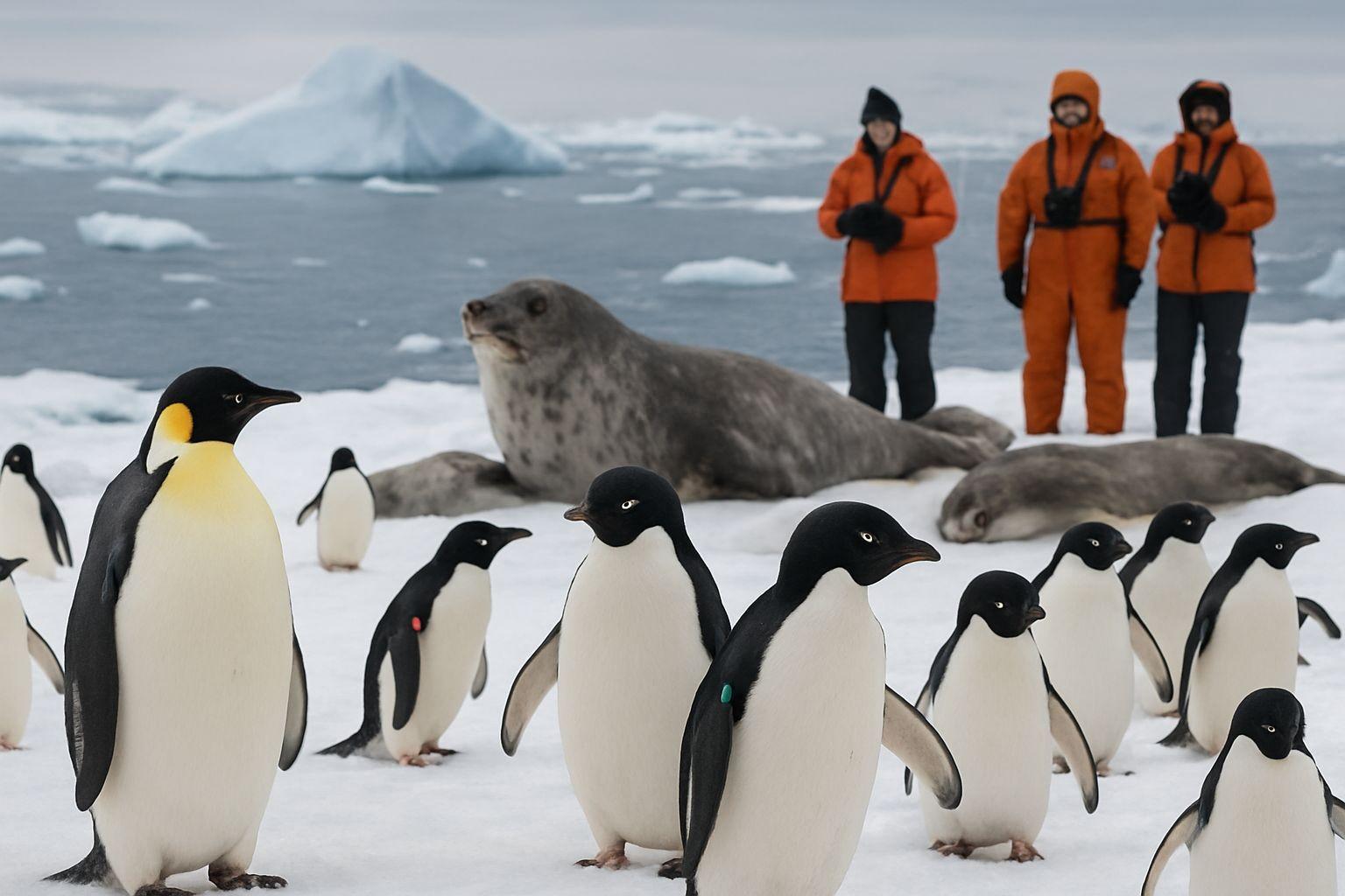 🔍 남극의 생명들: 펭귄과 물범 연구 현장
