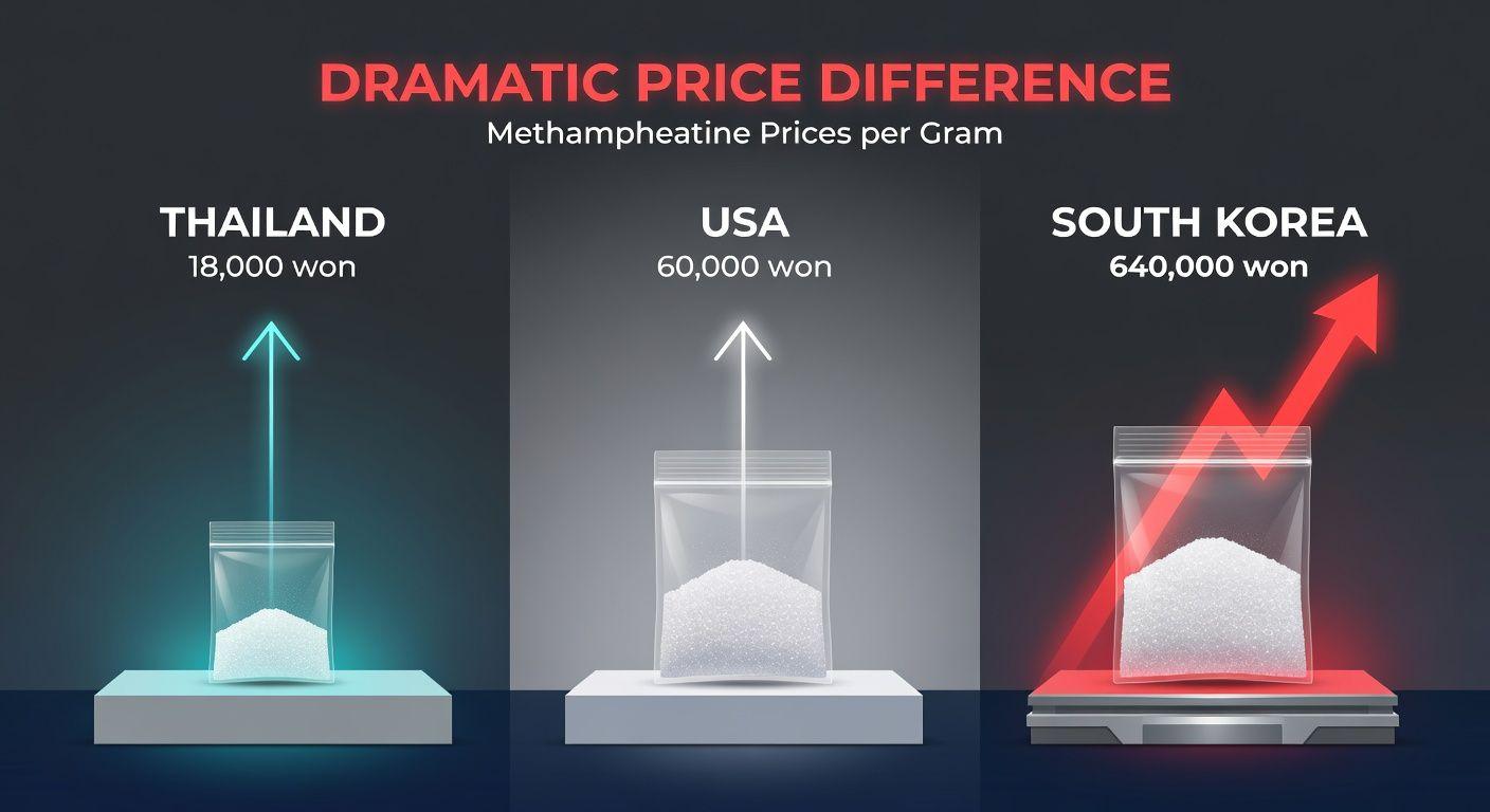 📈 한국 마약 시장의 경고신호, 국제 유통망의 최고가 목표지