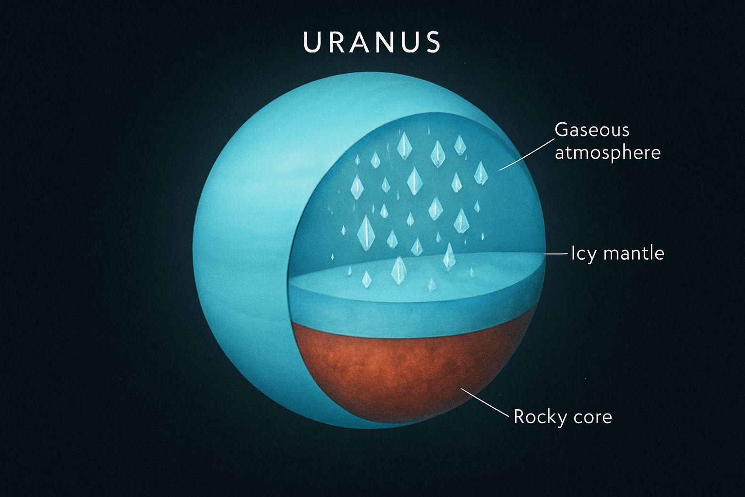 ⚙️ 천왕성의 내부 구조와 다이아몬드 비
