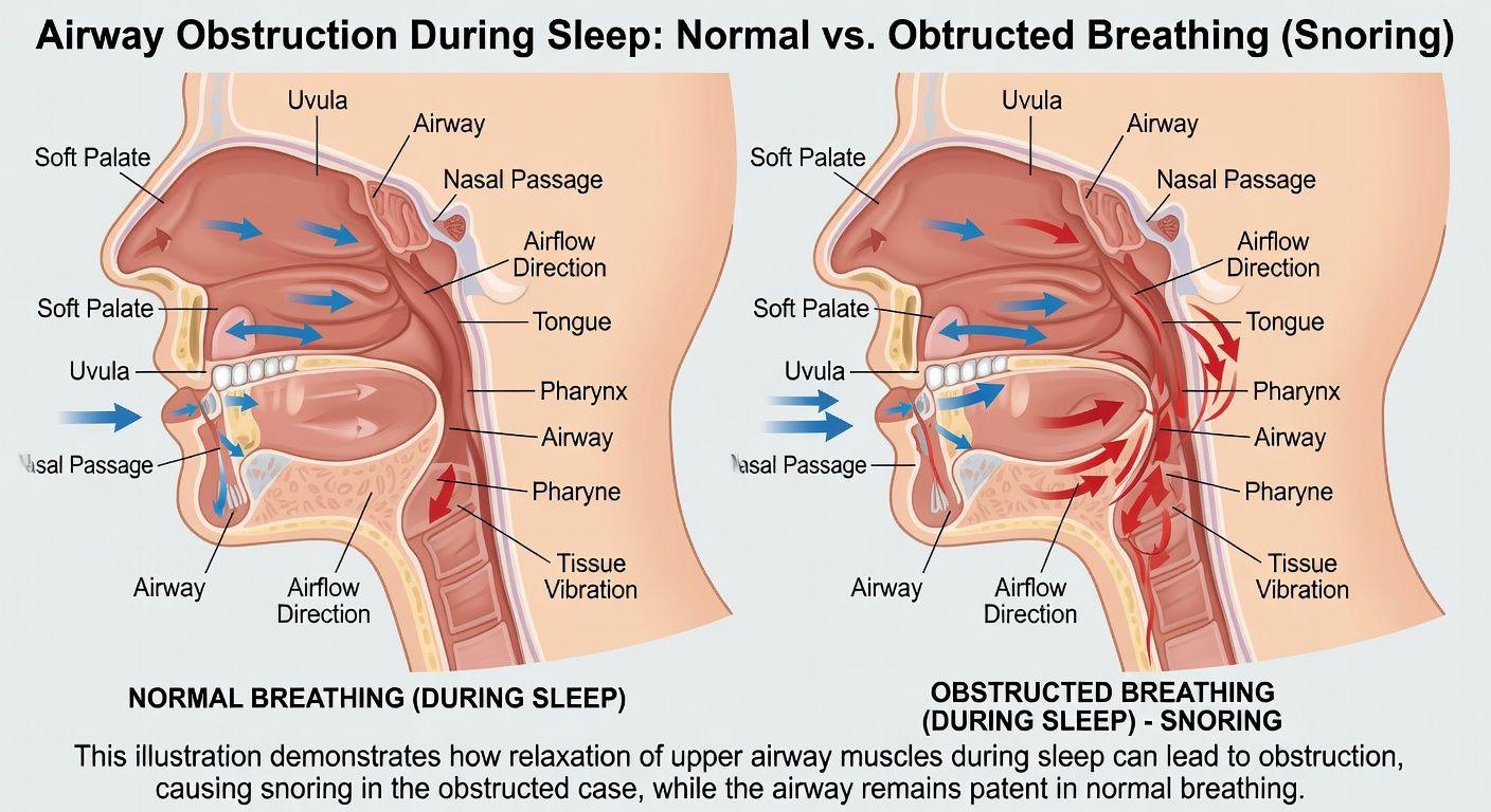 🔍 코골이와 수면 호흡 장애, 간과하면 안 되는 위험 신호